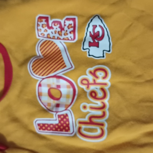 Kansas City Chiefs onesie with ruffle sleeves - Picture 4 of 4